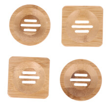 12Pièces Boîte Bambou Khaki Design Écologique Fonctionnel