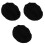 3Pièces Bonnet Soie Noir Taille Protection 1