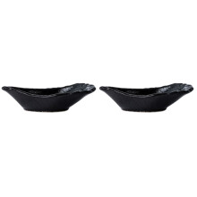 2Pièces Récipient Épices Céramique Noir Usage Familial