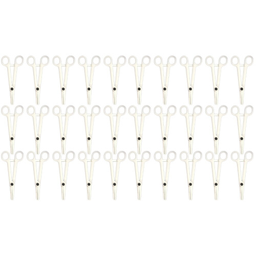 30Pièces Pince Percing Jetable Blanche Matériel Résistant