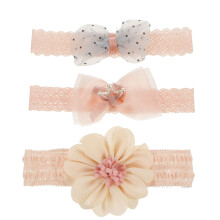 2Ensembles Bandeaux Bébé Colorés Doux Élastiques