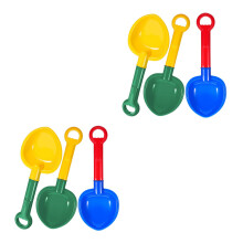 6Pièces Jouet De Sable Plastique Assorti Pelle Enfants Amusants