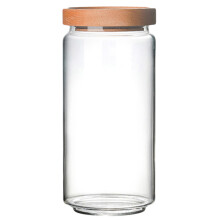 3Pièces Verre Couvercle Bois Étanche Aliments