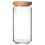 3Pièces Verre Couvercle Bois Étanche Aliments 1