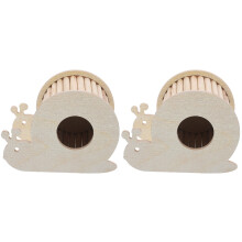 2Pièces En Bois Beige Pour Hamster, D’escalade