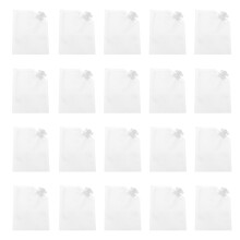 60Pièces Sacs Rangement Cosmétiques Blancs Portables Et Étanches