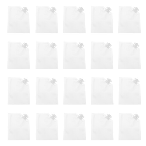 60Pièces Sacs Rangement Cosmétiques Blancs Portables Et Étanches