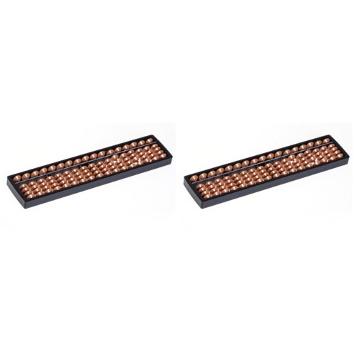 2Pièces Abacus Pour Enfants Plastique 17 Chiffres Multi Couleurs