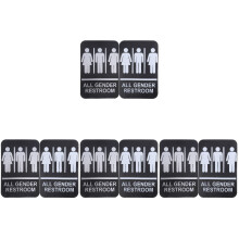 8Pièces Plaques Braille Adhésives ABS Pour Sanitaires Genres