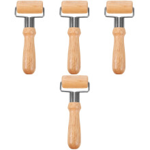 4Pièces Rouleau Cuisine Bois Mini Reutilisable