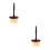 2Pièces Brosse Salon Marron Nettoyage Casses Durable 1