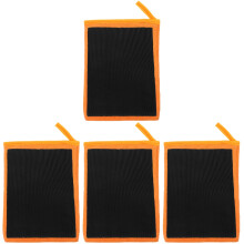 4Pièces Manchons Nettoyage Orange Éponge