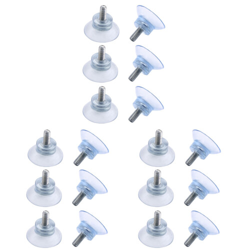 18Pièces Ventouses En PVC Transparentes Pour Support Accroche