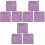 9Pièces Tapis Art Gravure PVC Violet Protection Table Durable 1