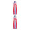 2Pièces Décoration Jardin Bleu Polyester Vent Indicateur Extérieur 1