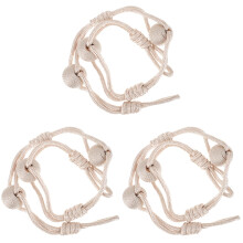 3Pièces Bracelets De Rideaux Beige Décoratifs