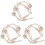 3Pièces Bracelets De Rideaux Beige Décoratifs 1