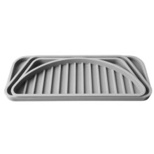 Refrigerator Drip Catcher Tray,Ice and Water Dispenser Silicone Pan,Water Dispenser Drip Tray,Cuttable and Resizable