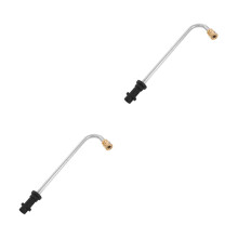 2Pièces Accessoire Rallonge Pression Lance Nettoyeur Argent