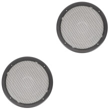 2Pièces Grilles Décoratives Noires Accessoires Audio