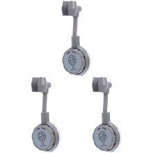 3Pièces Support Douche Réglable Gris Pour Murs Lisses