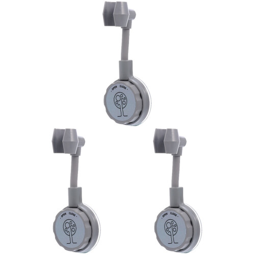 3Pièces Support Douche Réglable Gris Pour Murs Lisses