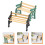4Pièces Mini Banc Assorti Miniature Jouet Déco 8