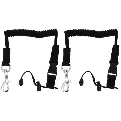 2Pièces Cordes Élastiques Kayak Accessoires Noires Résistantes 1