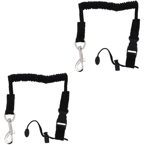 2Pièces Cordes Élastiques Kayak Accessoires Noires Résistantes 2