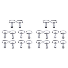 20X Key Slot for Bolt Triple-Cornered Triangular Metal Panel 8 mm