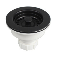Kitchen Sink Drain Assembly with Strainer Basket Drain Stopper Diameter 114mm for Kitchen Quartz Stone Sink