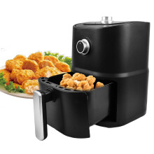 (3L) 3L 800W Small Air Fryer Oven Manual Control with Viewing Window Nonstick Cooker