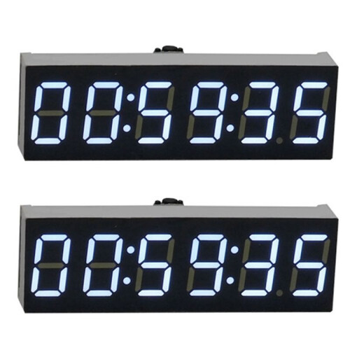 2pcs 0.36 Inch 6-Bit Clock LED Digital Electronic Clock W Second Display Module Power Off Memory Brightness-D