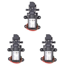 3Pcs Automatic Flow  6L/Min DC12V 70W 130PSI AUTO Diaphragm Water Pump Self Priming Pumps, Straight