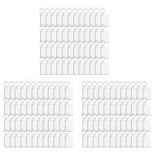 540 PCS Sublimation Keychains in Bulk, Double Sided Heat Transfer Sublimation Decorative Blanks, Suitable for DIY