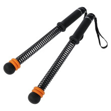 2 Stück Verstellbare, Kabellose Battle Ropes - Tragbare, Geräuscharme Trainingsseile für Fitness Jederzeit (Schwarz)