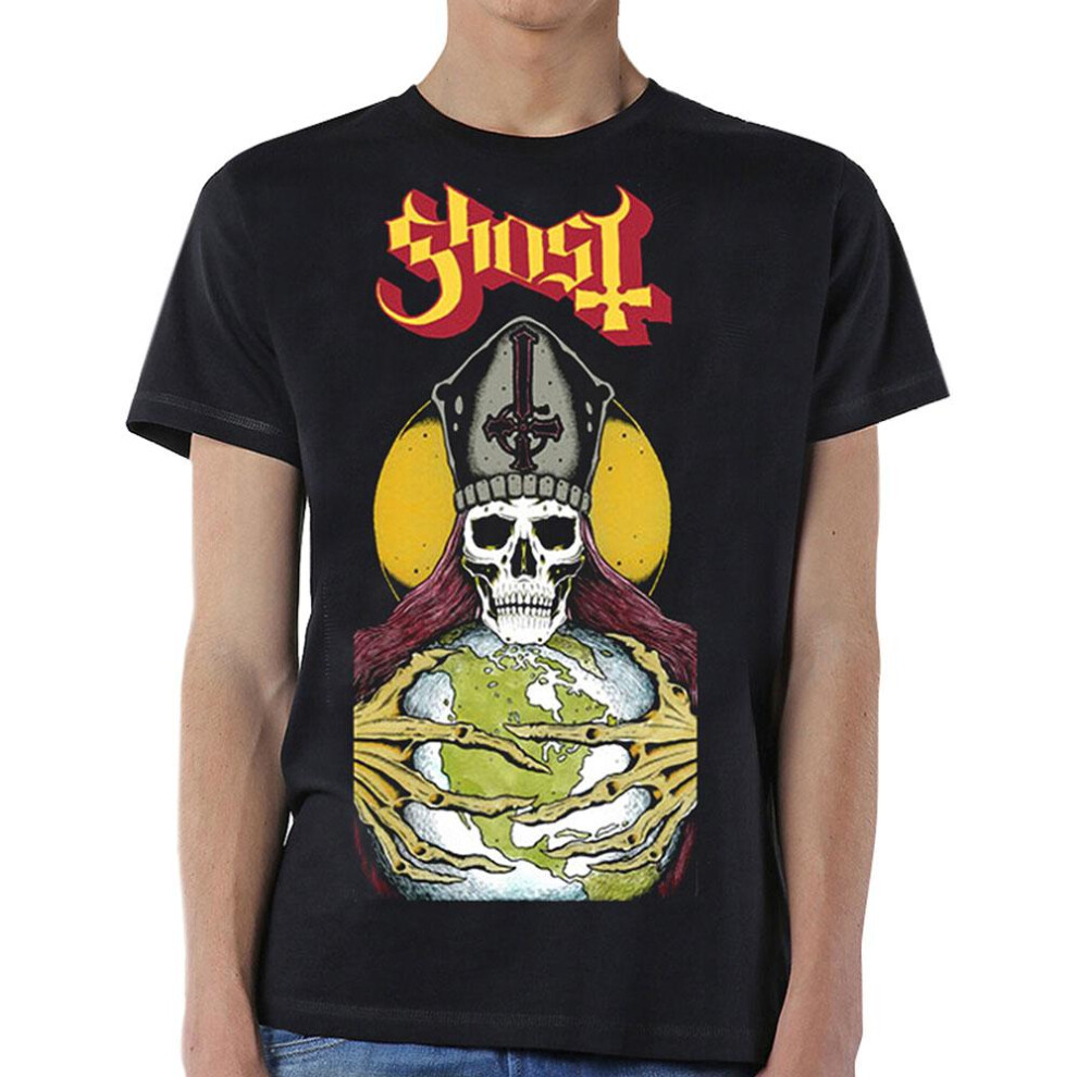 Ghost (M, Black) Unisex Adult Blood Ceremony T-Shirt