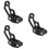 3Pièces Fixations Câble En Aluminium Noir Protection Fiable 6