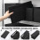 CD Storage Box, CD Case Holder with Handles, Lid and Clear Window Stackable CD Organizer Box 10