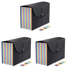 3X Accordian File Organizer,Expandable File Folder Accordian Folder Letter Size,for Paper Documents A4 Letter Size