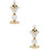 2Pièces Encensoir Cristal Style Décor Élégant 6