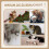 Kleiner Katzenbaum mit Jutematte und Spielball, Beige 5