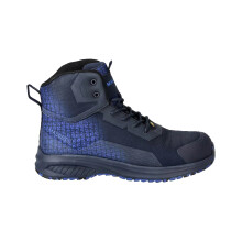 (12 UK, Dark Navy/Azure Blue) Mascot Unisex Adult Footwear Accelerate Safety Boots