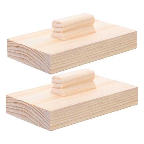 2St Percussion Sandblock Met Glad Oppervlak Voor Creatief