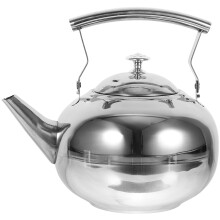1St Roestvrijstalen Theepot Met Filter Voor Gasfornuis Zilverkleurig