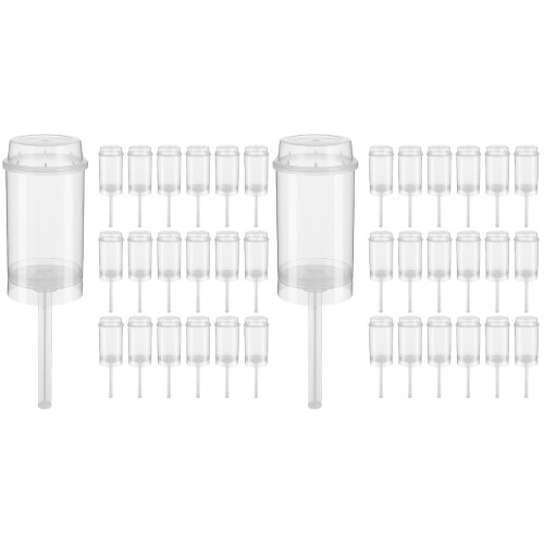 80Pièces Récipients Push-Up Gâteaux En Transparent Pour DIY