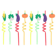 24Pièces Pailles Rigolotes En PVC Silicone Pour Réunion Festive