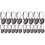 40Pièces Accessoires Boucles D'oreilles Fer Noir Pour 1