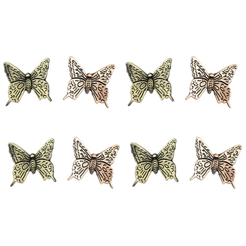 8Pièces Boutons De Métal Assortis Usage Intérieur Durable
