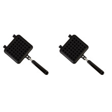 2Pièces Moldes À Gaufres Gâteaux Noir Design
